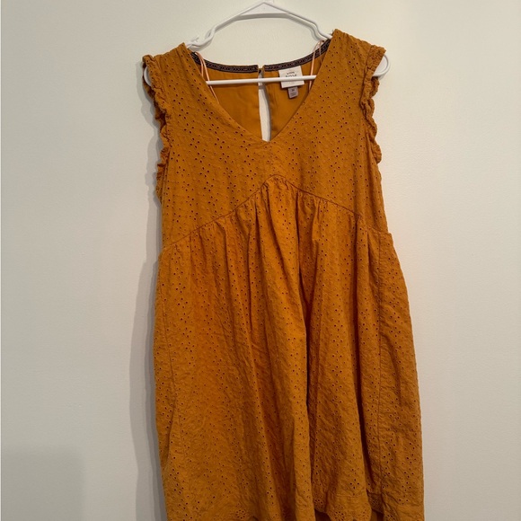 Knox Rose Yellow Ruffled Sundress with Flutter Sleeves - Picture 2 of 4